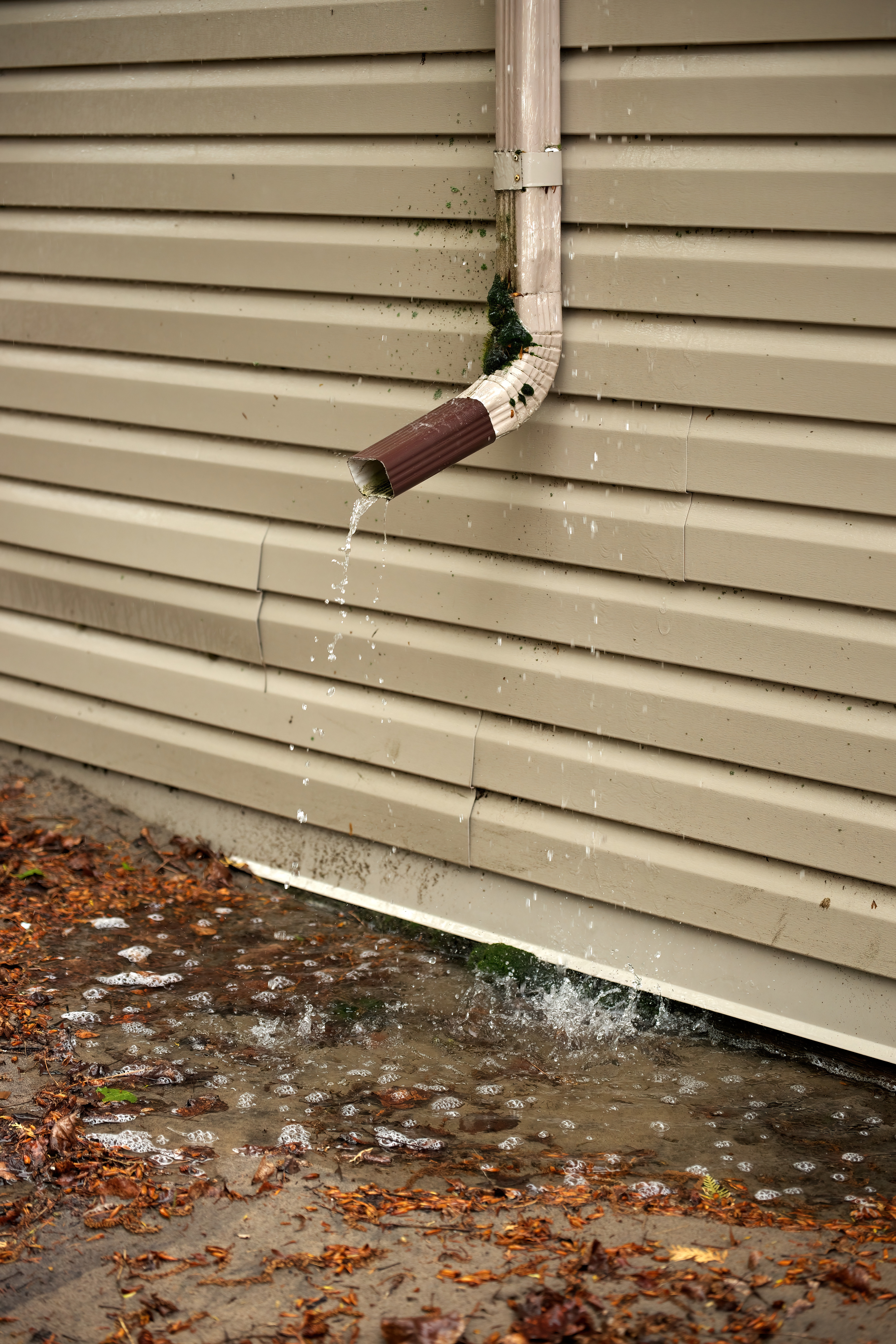 A home water drain leaking into the basement - contact WyattWorks in Parma / Seven Hills, OH, to avoid your sump pump malfunctioning.