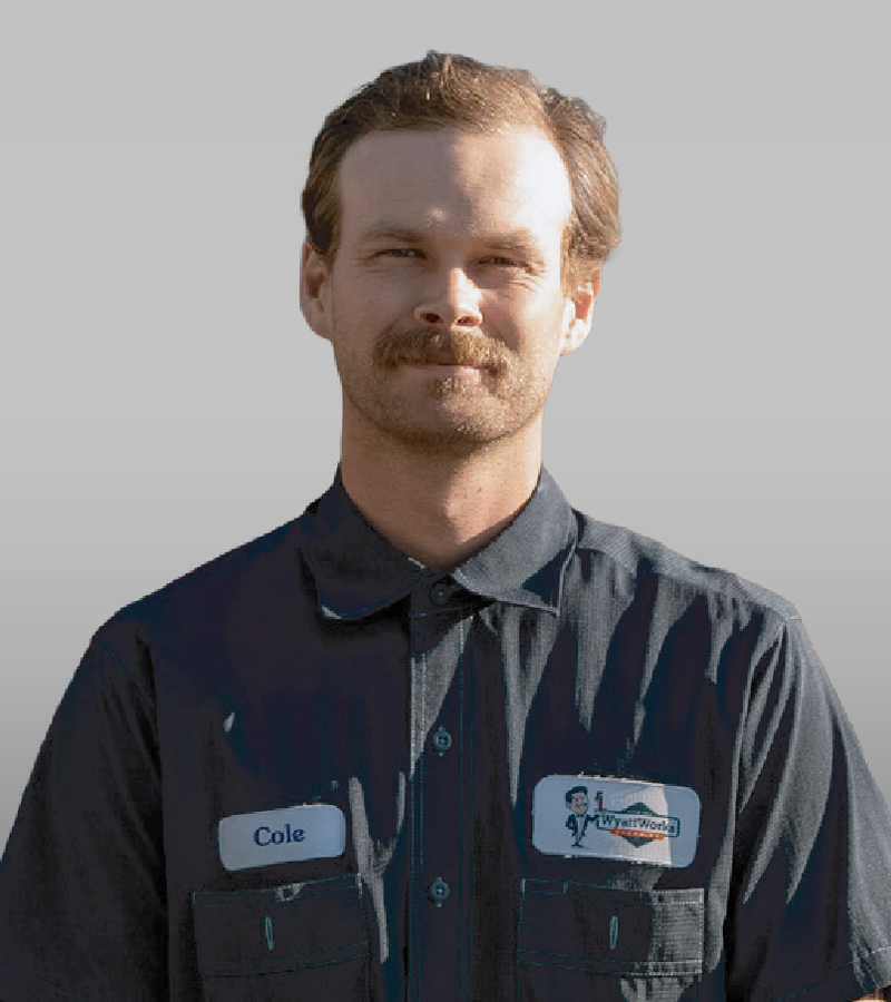 WyattWorks North Charlotte Cole Goodwin Plumbing Service Technician
